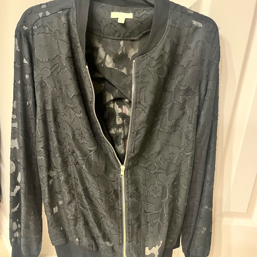 Elegant Black Lace Jacket